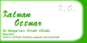 kalman ottmar business card